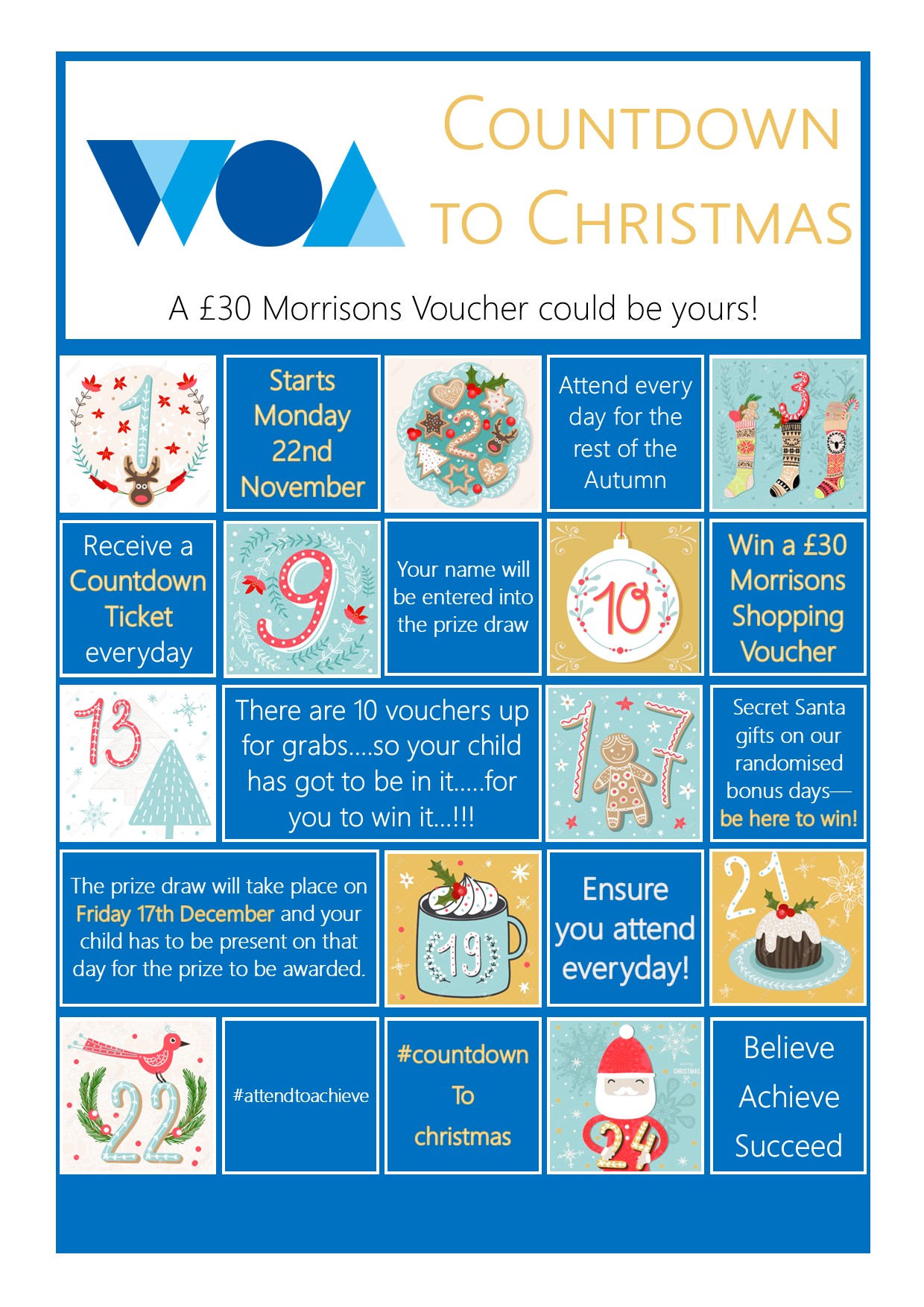 Countdown to Christmas - Win £30 at Morrison's